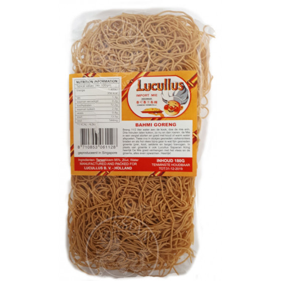 Mie Import Chinese Vermicelli Lucullus 40 x 180 g