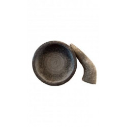 Mortar and pestle(granite,rough finishing) - 18 cm